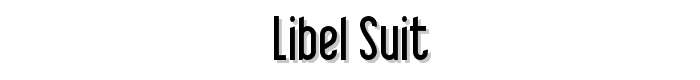 Libel Suit font